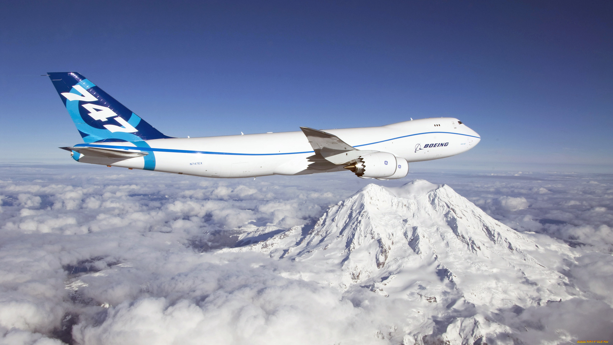 , , , first, flight, boeing, 747-8, freighter